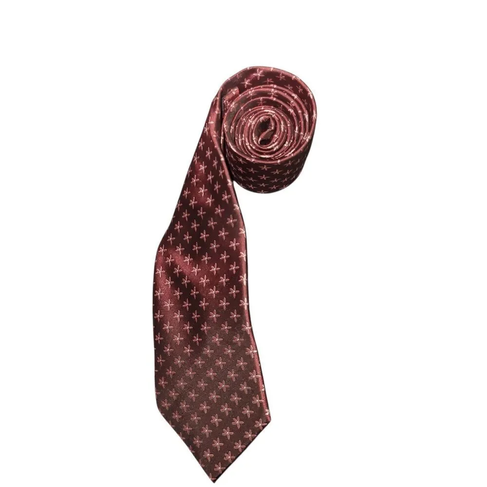 Burgundy And Pink Tie